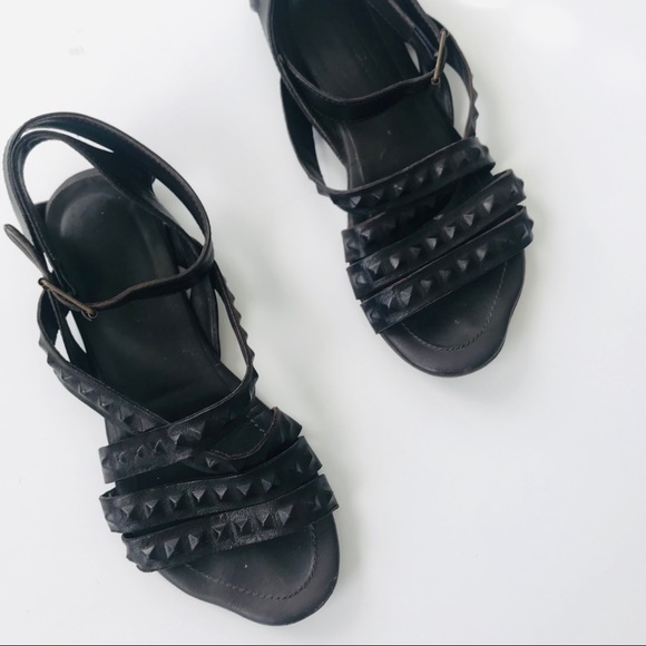 Elisanero black studded gladiator boho sandals - Picture 4 of 7